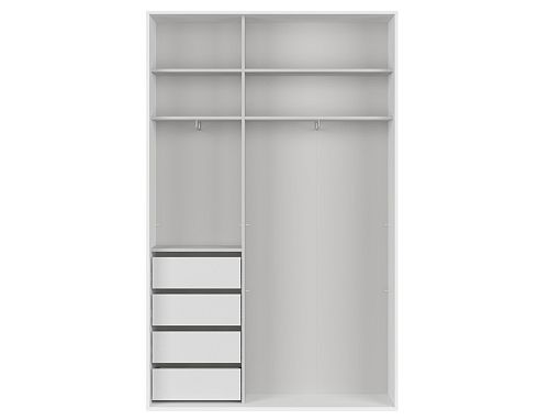 FLEX šatní skříň 150/19, bílá