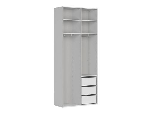 FLEX šatní skříň 100/123, bílá