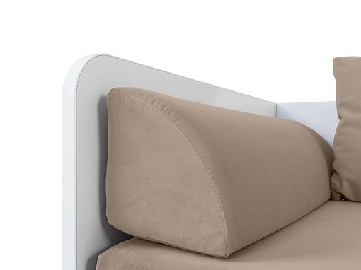 TETRIX postel 80 cm, sestava, bílý lesk/Modone 9702