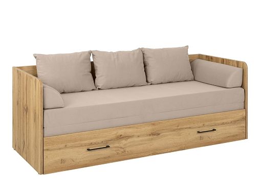 TETRIX postel 80 cm, sestava, dub wotan/Modone 9702