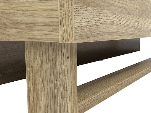 DALVA postel 160 cm + rošt a LED osvětlení, dub mauvella/kashmir