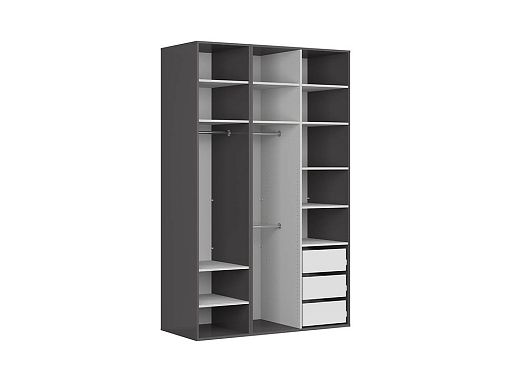 Šatní skříň Flex 150/113, grafit