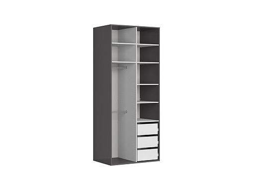 Šatní skříň Flex 100/227, grafit