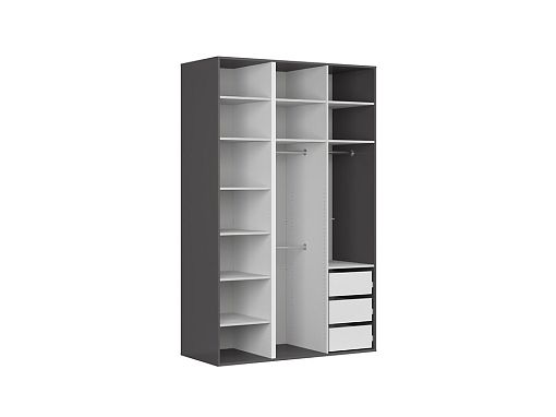 Šatní skříň Flex 150/228, grafit