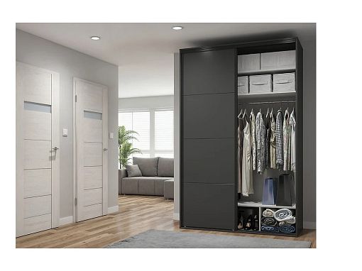 Šatní skříň Flex 150/236, grafit