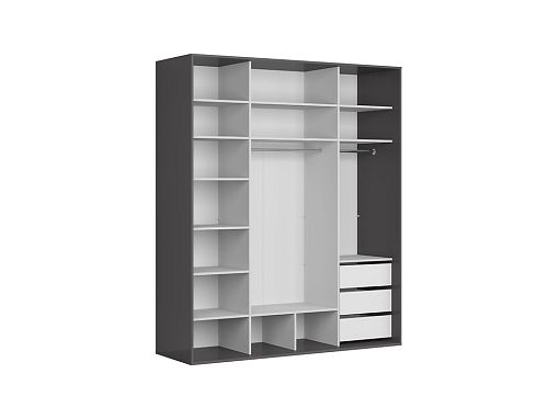 Šatní skříň Flex 200/237, grafit