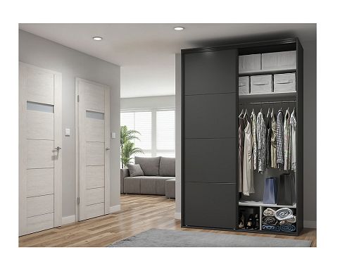 Šatní skříň Flex 150/238, grafit
