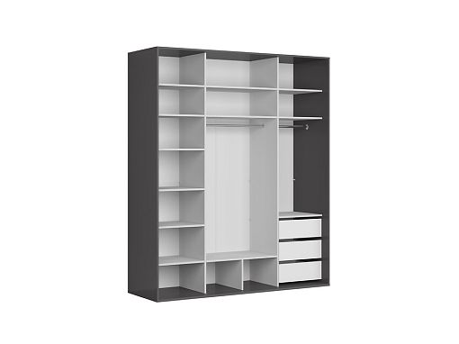 Šatní skříň Flex 200/239, grafit