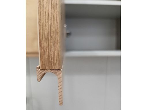 Kuchyň SOLE 240 cm, bez pracovní desky, bílá alpská/dub arlington